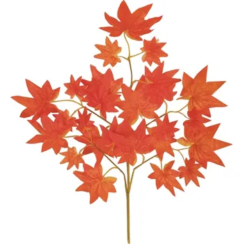 umělá květina Podzimní větvička ozdobná, velká, 60 cm, javor