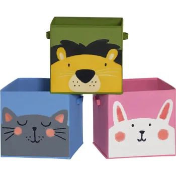 úložný prostor na hračky Sada 3 skládacích úložných boxů FRIENDS