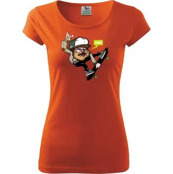 Dámské tričko Skate lumberjack - Dámské triko Pure - XS ( Oranžová )