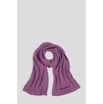 Šála ŠÁLA KARL LAGERFELD K/ESSENTIAL LOGO SCARF MAUVE