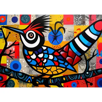 Plakát Plakát Pták Ležící Na Zádech bez rámu 70 x 50 cm