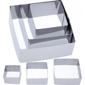 Obraz Vykrajovátka na těsto a jídlo čtvercová 3 ks