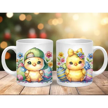 Hrnek 330ml, KUŘÁTKA A KRASLICE, cena za 1 ks