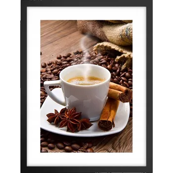 Obraz Obraz plakát v černém rámu do obýváku 30x40 gastronomie plakáty na zeď