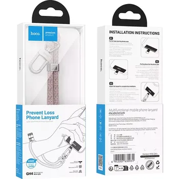 Handsfree HOCO náramek na krk GH4 0,21 m broskvová