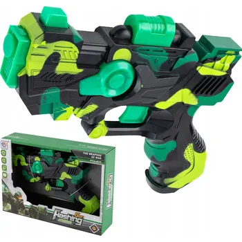 Dětská zbraň Pistole hračka na baterie se světlem a zvukem