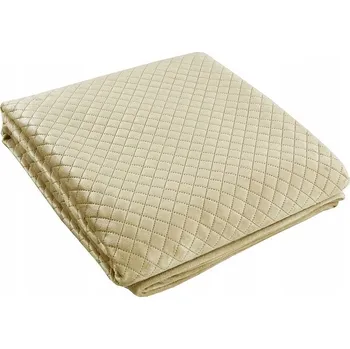 Přehoz na lůžko Přehoz na postel Mesa velur 220 cm x 240 cm béžový