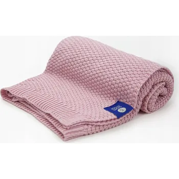 Dětská deka Dětská deka Texpol 75 x 100 cm růžová, vzor rybí kost