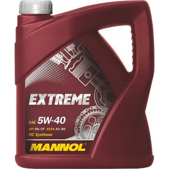 Motorový olej Syntetický motorový olej 5W-40 4L Mannol EXTREME 4 litry Synthe