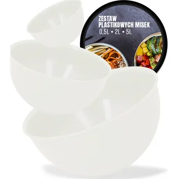 Sada kuchyňských misek na polévky, saláty a svačiny x3