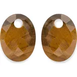 Sparkling Jewels Oválné přívěsky na náušnice z tygřího oka EAGEM09-MO + 2 měsíce na vrácení zboží