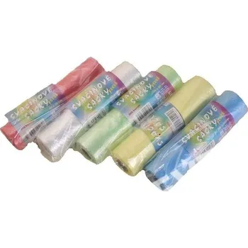 Mikrotenové sáčky HDPE pevné barevné 20x30cm/200ks role