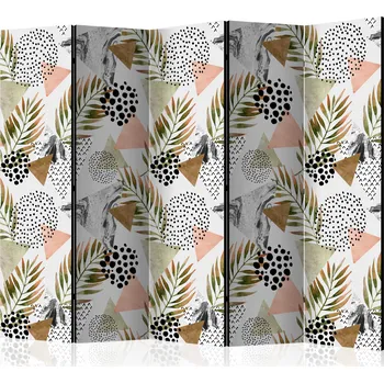 Paraván Paraván - Tropická geometrie II Velikost: 225x172 cm, Provedení: Jednostranný