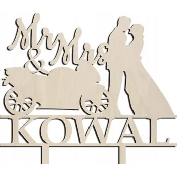 Jedlá dekorace na dort Zápich do dortu hnědá