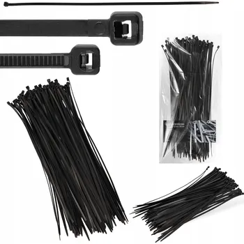 Stahovací páska 100x STAHOVACÍ PÁSKY Kabelové vázací pásky 4,8 x 380 mm Silné UV stabilní Tryty GR