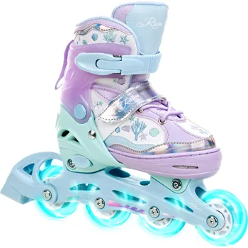 Kolečkové brusle RAVEN Kolečkové brusle Raven Isla svítící všechna kola 27/30 FIALOVÁ|MODRÁ|ZELENÁ