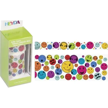 Lepicí páska HEYDA Páska 1,5 a 4,5cmx5m smiley 2ks