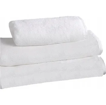 Ručník Hustý Froté Ručník 50x100cm Hotelový Bílý Hladký Premium Řada 630g/m2