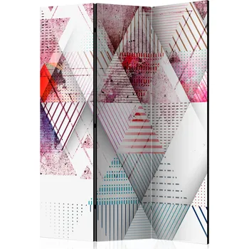 Paraván Paraván - Trojúhelníkový svět Velikost: 135x172 cm, Provedení: Jednostranný
