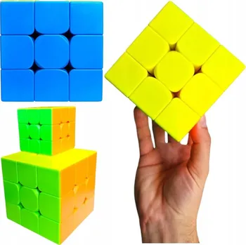 Hlavolam LOGICKÁ SKLÁDAČKA KOSTKA Puzzle Logická hra pro skládání hlavolamu 3x3D