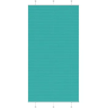 Roleta vidaXL Plisovaná roleta 105x200 cm Šířka látky 104,4cm Polyester [4015314] Barva: Petrolejově zelená