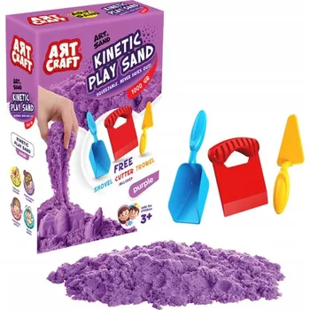 kinetický písek Dede Magický písek, fialový 1000g