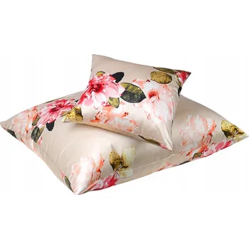 Povlak na dekorativní polštářek Hedvábný povlak na polštář 40x40 cm - pivoňky