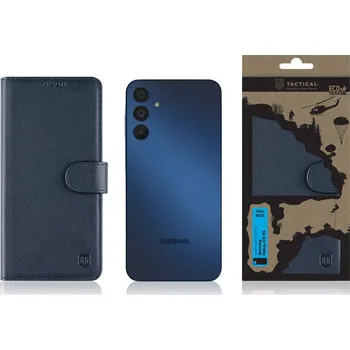Pouzdro na mobilní telefon Flipové pouzdro Tactical Field Notes pro Samsung Galaxy A15 5G, modrá