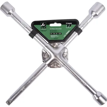 Klíč GK TOOLS Klíč křížový na kola | 1/2", hlavice 17,19,21 mm