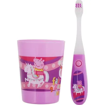 Zubní kartáček Girls Dětský zubní kartáček s časovačem fialový - Zábavné hraní