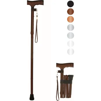 Skládací podpůrná duralová hůl 413 70-80 cm Chrom