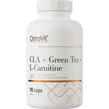 Spalovač tuku OstroVit CLA + Green Tea + L-Carnitine 90 cps.