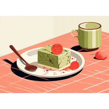 Plakát Plakát Dezert Matcha bez rámu 84 x 59,5 cm