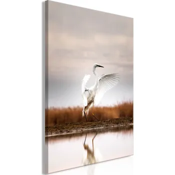 Obraz Obraz - Podzim u jezera (1 díl) Vertikální Velikost: 40x60 cm, Provedení: Standard