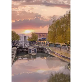 Obraz Plakát Kanál Regent na trhu Camden bez rámu 39,5 x 55 cm