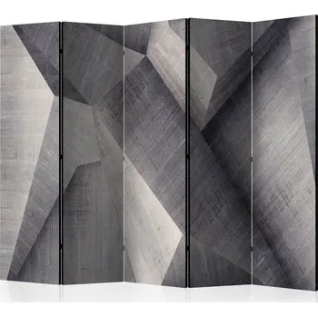 Paraván Paraván - Abstraktní betonové tvárnice II Velikost: 225x172 cm, Provedení: Jednostranný