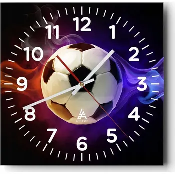 Hodiny Kuchyňské nástěnné hodiny 30x30 Abstrakce Skleněné hodiny do obýváku Moderní Tiché