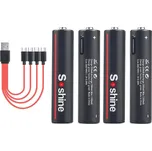 Soshine Dobíjecí baterie USB AAA 1,5 V…