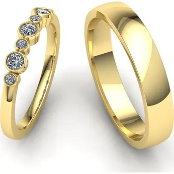 Prsten Snubní prsteny SN21003 Materiál: Bílé zlato 14kt