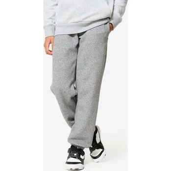 Dívčí legíny DOMYOS Dětské sportovní tepláky 5-6 LET BEZBARVÁ|ŠEDÁ