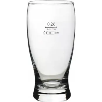 Sklenice Skleničky na likér, sklenice na vodku , poháry R-GLASS, bezbarvé 200 Ml 6 ks