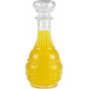 Karafa skleněná lahvička na vodu víno džus 500 ml