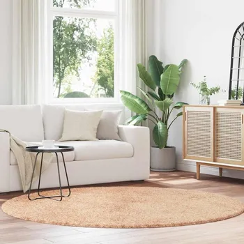 vidaXL Koberec Shaggy s vysokým vlasem NAVARRA 200x200 cm [4102918] Barva: Béžová