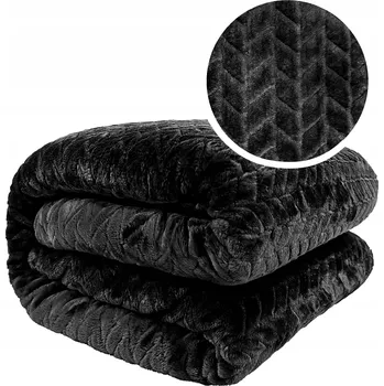 Dětská deka Luxusní černá deka s vytlačovaným vzorem Fuero Rozměr deky: 150x200cm