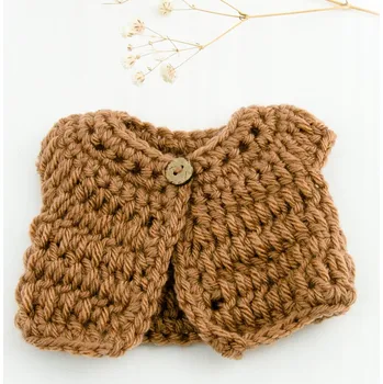 Doplněk pro panenku Vesta pro panenku Miniland 21 cm, karamelová