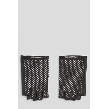 Rukavice RUKAVICE KARL LAGERFELD K/EVENING FL RHNSTNS GLOVE BLACK