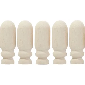 Dřevěná hračka Dřevěné EDUKAČNÍ stromečky les hračka 5 kusů podlouhlé