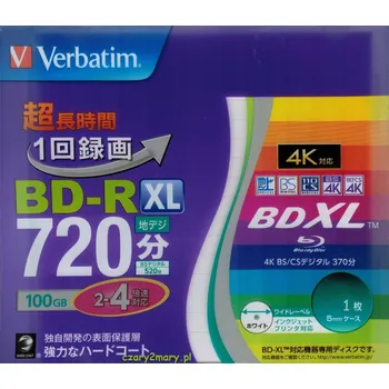 Optické médium Blu-ray disk Verbatim BD-R XL 100 GB 1 ks