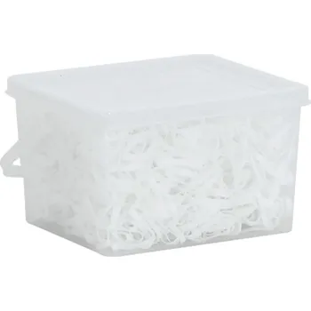 Jezdecké sedlo vidaXL Gumičky na hřívu 2 500 ks bílé silikon [172495]