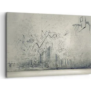 Obraz Velký obraz do obýváku 120x80 graffiti moderní fotoobraz na plátně obrazy